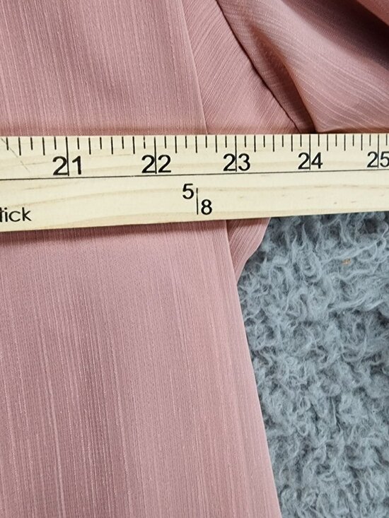 IN Studio Top Womens 2X Pink Long Sleeve Lace Detail Blouse - Picture 8 of 11